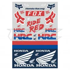 FOX Honda Track Pack white red blue Direkt Vom Hersteller