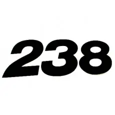 ZAP Startnummern Zahlen US-Style 10cm schwarz Angebot