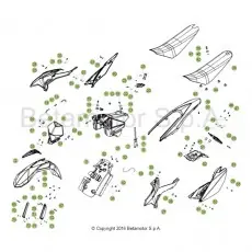 Schneller Versand Beta RR50 Racing 16 Verkleidung/Sitzbank/Tank