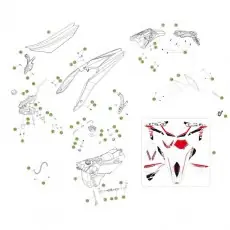 Günstig Beta X trainer 16 Verkleidung-Sitzbank-Tank 2