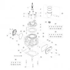 Gratis Versand Beta RR300 14 Zylinder-Zylinderkopf-Ventiltrieb