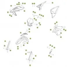 Ausverkauf Beta X trainer 16 Verkleidung-Sitzbank-Tank 1