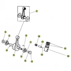 Beta RR50 Sport 17 Kurbelwelle/Kolben/Ausgleichswelle Beliebt