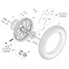 Beta EVO125 14 Hinterrad Markenware