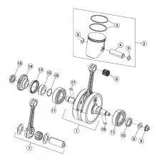 Beliebt Beta RR300 16 Kurbelwelle-Kolben-Ausgleichswelle