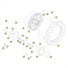 Geprüft Beta RR350 16 Hinterrad