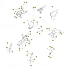 Kostenloser Versand Beta RR300 14 Verkleidung-Sitzbank-Tank 1