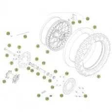 Neuheit Beta X trainer 16 Hinterrad