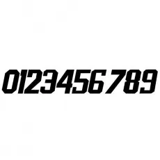Knallerangebot Startnummern Zahlen Equal 13cm