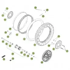 Markenprodukt Beta RR50 Factory 14 Hinterrad 1