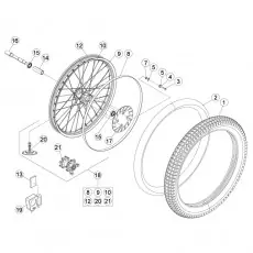 Sonderaktion Beta EVO125 14 Vorderrad