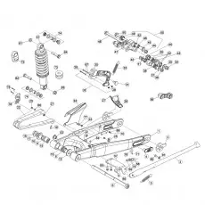 Neu Beta EVO200 12 Schwingarm - Federbein