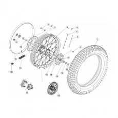 Beta EVO125 09 Hinterrad Markenware