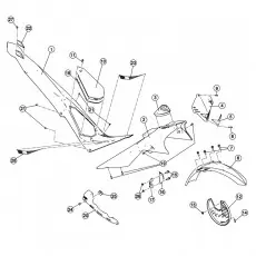 Beta EVO125 16 Verkleidung - Sitzbank - Tank 1 Nur Für Kurze Zeit