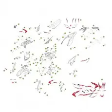 Beta RR520 10 Verkleidung - Sitzbank - Tank Markenware