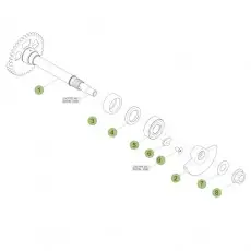 Beta RR480 17 Kurbelwelle/Kolben/Ausgleichswelle 1 Schneller Versand