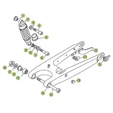 Meistverkauft Beta REV3 270 08 Schwingarm/Federbein