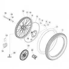 Abverkauf Beta EVO250 10 Hinterrad