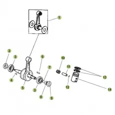 Beta RR50 10/11 Kurbelwelle/Kolben/Ausgleichswelle Rabatt