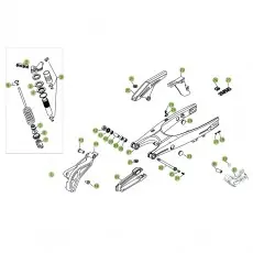 Beta RR450 08 Schwingarm - Federbein 1 Sichere Zahlung