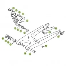 Günstig Beta REV3 250 08 Schwingarm/Federbein