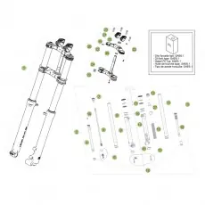 Beta EVO300 Factory 15 Gabel Echt