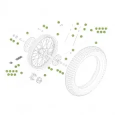 Beta EVO300 Factory 15 Hinterrad Aktuell