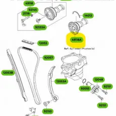 Kawasaki OEM CAMSHAFT-COMP. KXF250 06-10 Kostenloser Rückversand