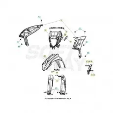 Schneller Versand Beta RR390 26 Verkleidung/Sitzbank/Tank 2