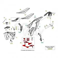Schneller Versand Beta RR480 26 Verkleidung/Sitzbank/Tank 1