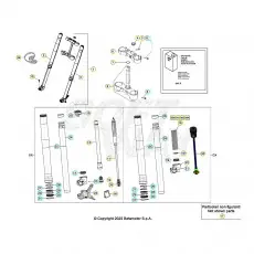 Beta RR250 26 Gabel Neu