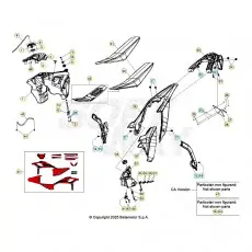 Beta RR300 26 Verkleidung/Sitzbank/Tank 1 Billig