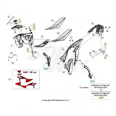 Beta RR125 26 Verkleidung/Sitzbank/Tank 1 Nur Für Kurze Zeit