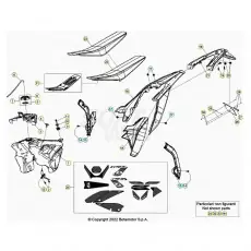 Garantierte Lieferung Beta RR390 23 Verkleidung/Sitzbank/Tank 1