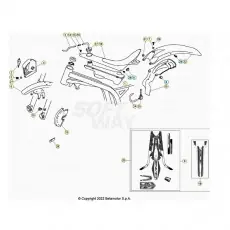 Aktuell Beta EVO80 Senior 24 Verkleidung/Sitzbank/Tank
