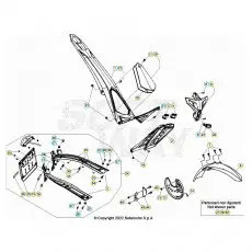 Zertifiziert Beta EVO300 4T 24 Verkleidung/Sitzbank/Tank 1
