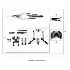 Beta EVO300 4T 22 Verkleidung/Sitzbank/Tank 2 Begrenztes Angebot