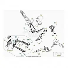 Beta EVO300 Factory 4T 22 Verkleidung/Sitzbank/Tank 1 Neu Im Sortiment