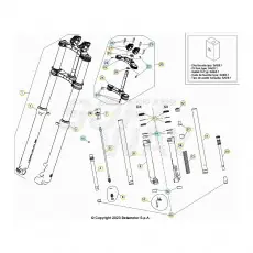 Beta EVO300 Factory 4T 23 Gabel Highlight