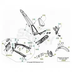 Preisreduziert Beta EVO300 Factory 4T 23 Verkleidung/Sitzbank/Tank 1