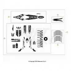 Abverkauf Beta EVO300 Factory 4T 23 Verkleidung/Sitzbank/Tank 2