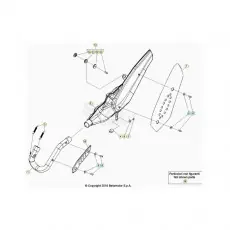 Beta EVO300 Factory 4T 24 Auspuffsystem Neue Ware
