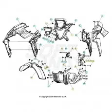 Kostenfreie Lieferung Beta Alp 4.0 350 24 Verkleidung/Sitzbank/Tank 1