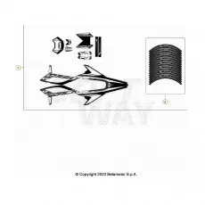 Solange Der Vorrat Reicht Beta RR50 Street Track 23 Verkleidung/Sitzbank/Tank 2