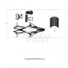 Kracherpreis Beta RR50 Street Track 24 Verkleidung/Sitzbank/Tank 2