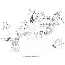 Gratis Versand Beta RR125 LC R 25 Auspuffsystem
