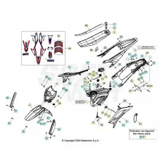 Preisreduziert Beta RR125 LC R 25 Verkleidung/Sitzbank/Tank