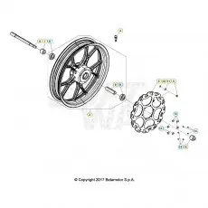 Beta RR125 LC T 25 Vorderrad Mega-Angebot