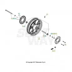 Gratis Versand Beta RR125 LC T 25 Hinterrad