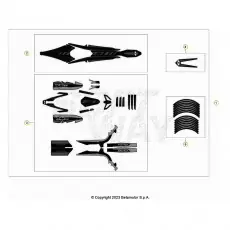 Markenprodukt Beta EVO250 24 Verkleidung/Sitzbank/Tank 2